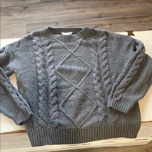 Time and Tru Charcoal Knit Pullover